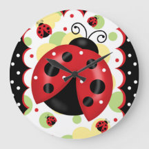 Ladybug Wall Clock