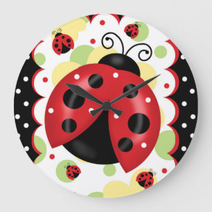 Ladybug Wall Clock