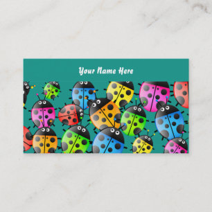 Ladybug Wallpaper, Your Name Here Business Card