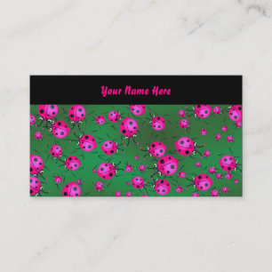 Ladybug Wallpaper, Your Name Here Business Card