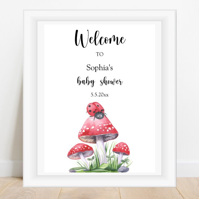 Ladybug - Welcome baby shower Poster (Creator Uploaded)