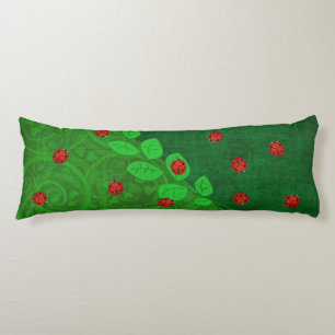 Ladybug Whimsey 3D Folk Art Body Cushion