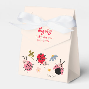 Ladybug Wildflower Baby Shower Favour Boxes