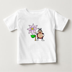 Ladybug with Flower.PNG Baby T-Shirt