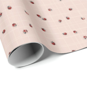 Ladybug wrapping paper