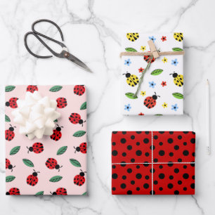 Ladybug Wrapping Paper Sheet