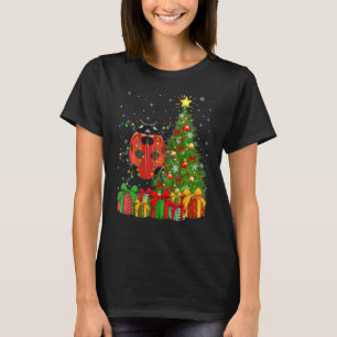 Ladybug Xmas Holiday Santa Ladybug Christmas Tre T-Shirt