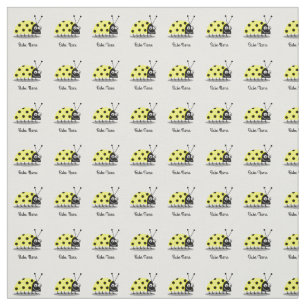 Ladybug Yellow Fabric