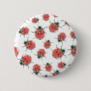 Ladybugs 6 Cm Round Badge