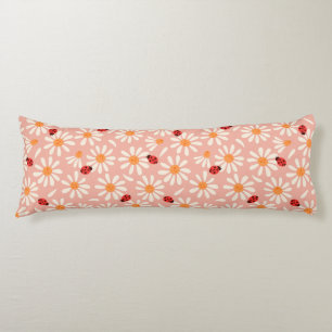 Ladybugs and Daisies Body Cushion