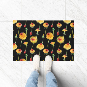 Ladybugs and Dandelions Kitchen Sink Doormat