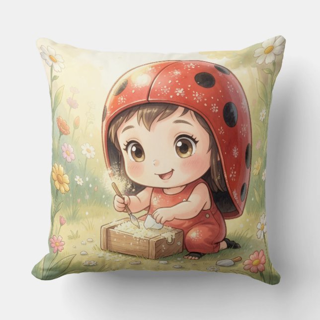 Ladybugs and the Hidden Nectar Kingdom.3 Cushion (Front)