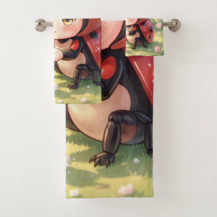 Ladybugs and the Hidden Nectar Kingdom.7 Bath Towel Set