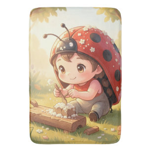 Ladybugs and the Hidden Nectar Kingdom Bath Mat