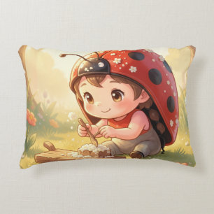 Ladybugs and the Hidden Nectar Kingdom Decorative Cushion