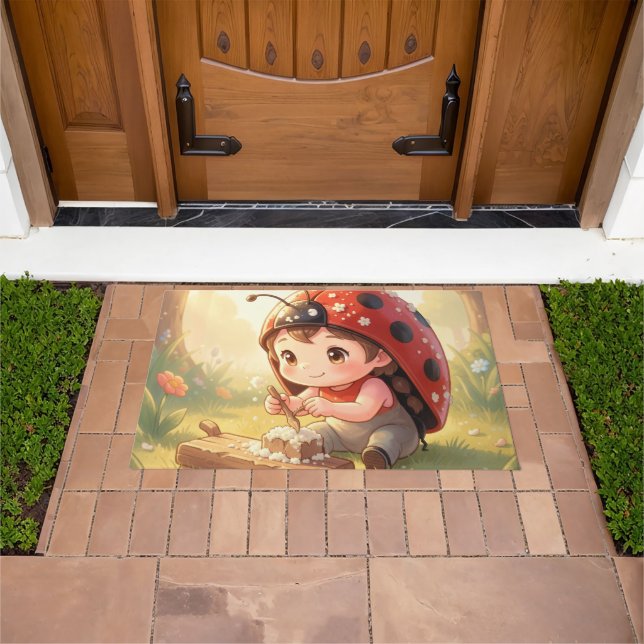 Ladybugs and the Hidden Nectar Kingdom Doormat (Outdoor)