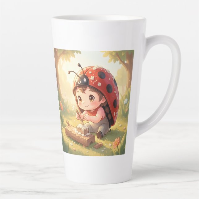 Ladybugs and the Hidden Nectar Kingdom Latte Mug (Right)