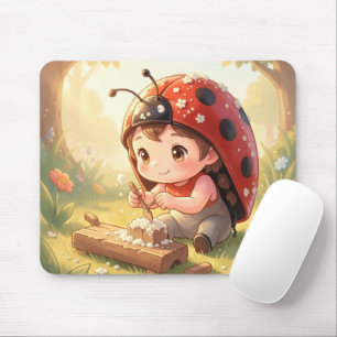Ladybugs and the Hidden Nectar Kingdom Mouse Mat
