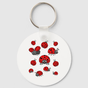 Ladybugs Art For Boy Girl Kid Toddler Insect Ladyb Key Ring