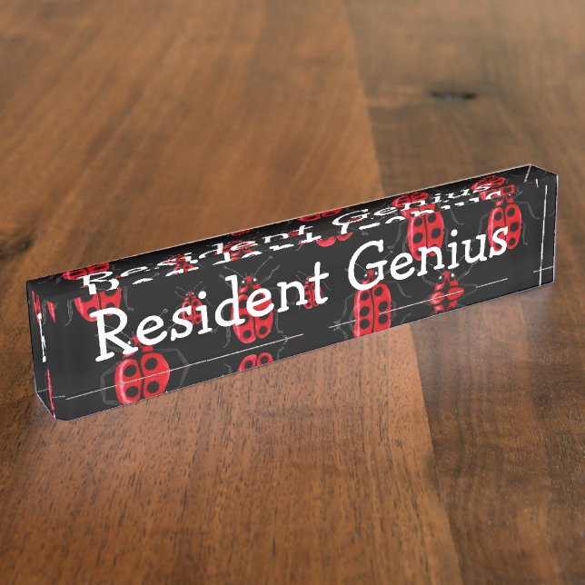 Ladybugs Art Nameplate (Side)