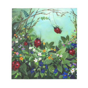 Ladybugs At Play Notepad