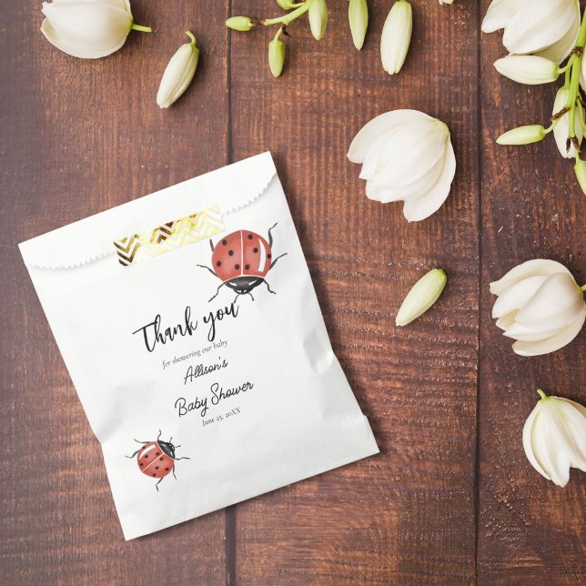 Ladybugs Baby Shower Favour Bags (Creator Uploaded)