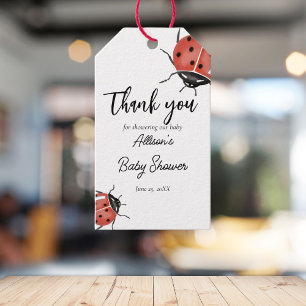 Ladybugs Baby Shower Gift Tags
