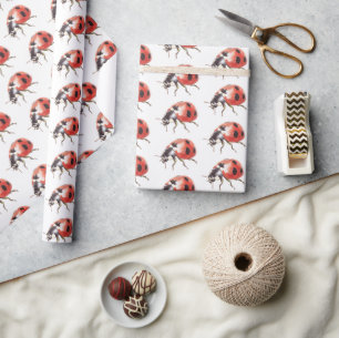 Ladybugs Birthday Wrapping Paper