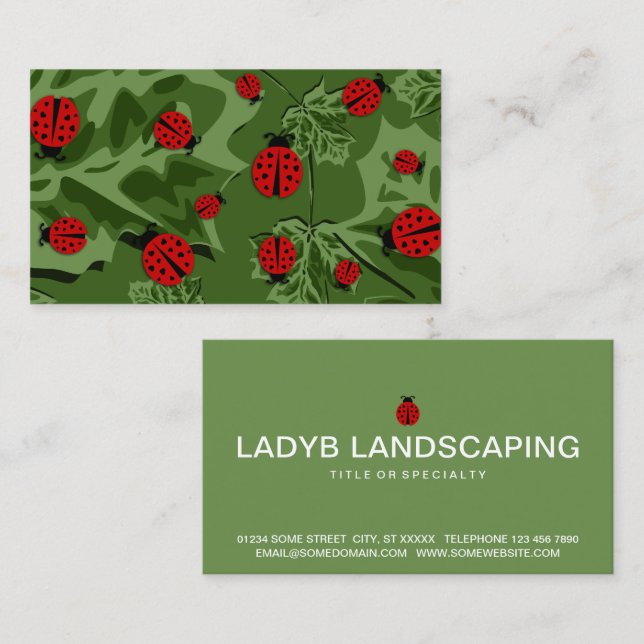 ladybugs business card (Front/Back)