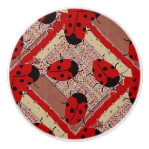 LADYBUGS CERAMIC KNOB