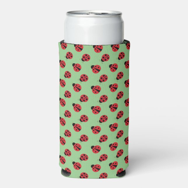 Ladybugs Design Seltzer Can Cooler (Seltzer Front)