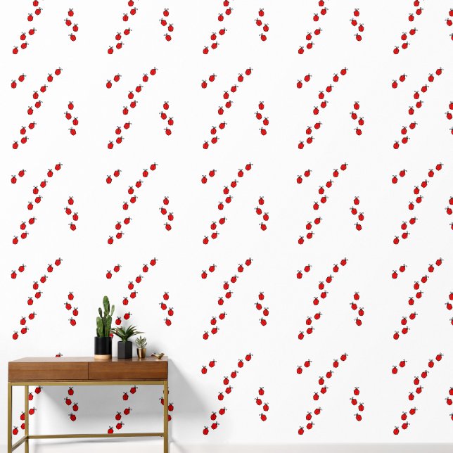 Ladybugs Design Wallpaper (Hallway)
