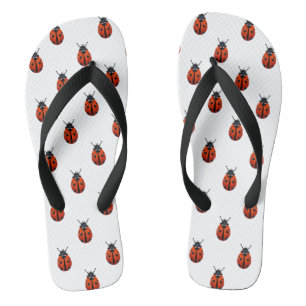 Ladybugs Flip Flops