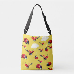 Ladybugs Flying  Cross Body Bag, Crossbody Bag
