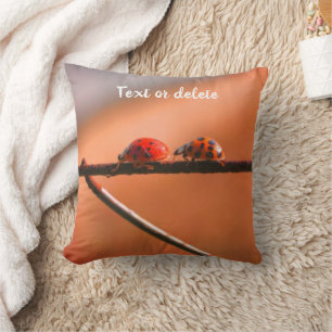 Ladybugs Follow The Leader Personalised  Cushion