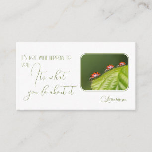 Ladybugs for psychologists and psychotherapists bu business card