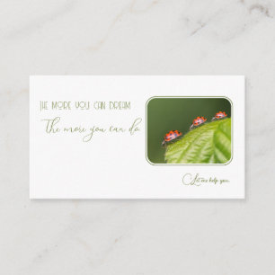 Ladybugs for psychologists and psychotherapists business card