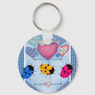 LADYBUGS KEY RING
