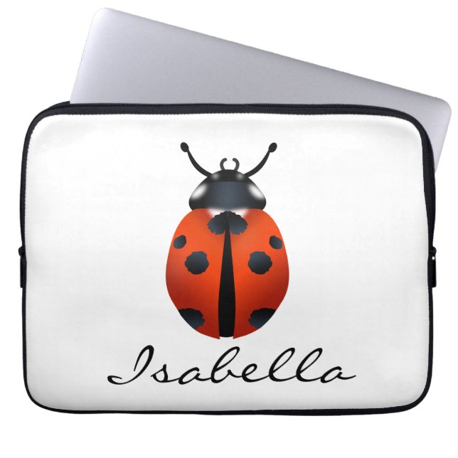 Ladybugs  laptop sleeve (Front)