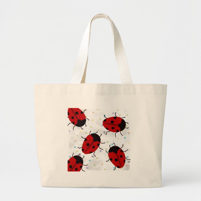 LADYBUGS LARGE TOTE BAG (Front)