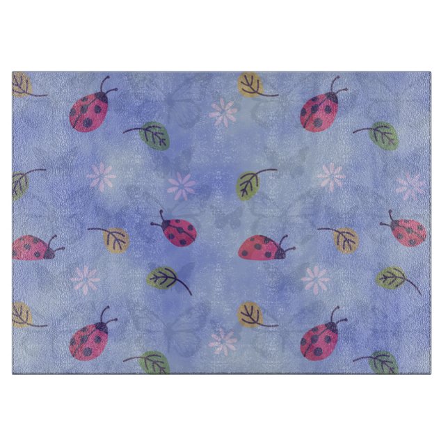 Ladybugs, Leafs and Butterflies Cutting Board (Front)