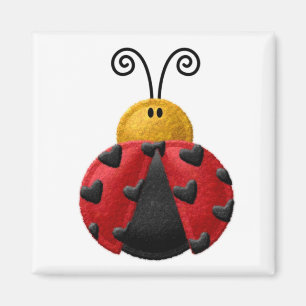LADYBUGS Locker Magnets, Refrigerator Magnet