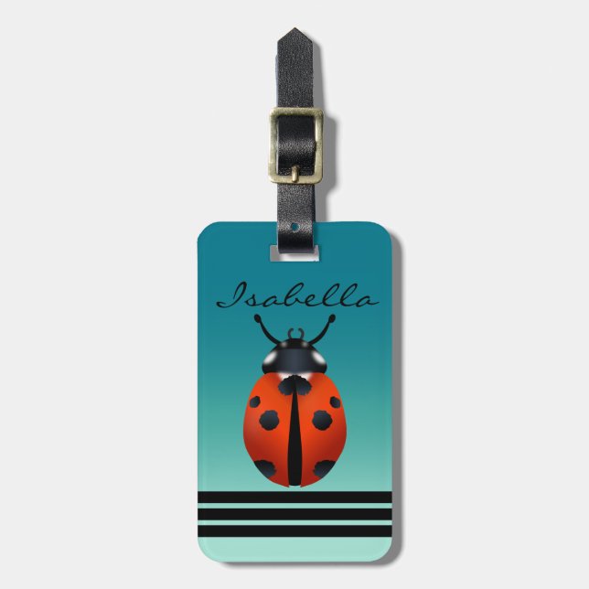 Ladybugs Luggage Tag (Front Vertical)