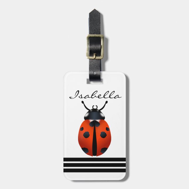 Ladybugs Luggage Tag (Front Vertical)