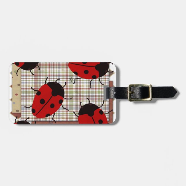 LADYBUGS LUGGAGE TAG (Front Horizontal)