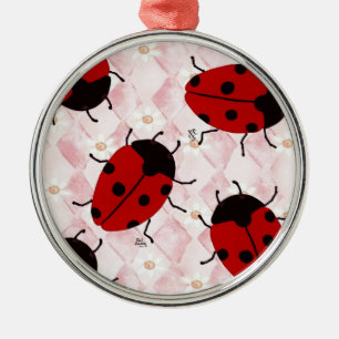 LADYBUGS METAL TREE DECORATION