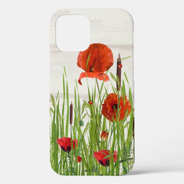 Ladybugs on Red Poppy  Case-Mate iPhone Case (Back)