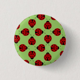 Ladybugs Pattern Button