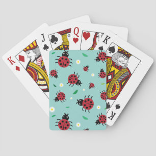 Ladybugs Playing Cards