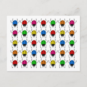 ladybugs postcard